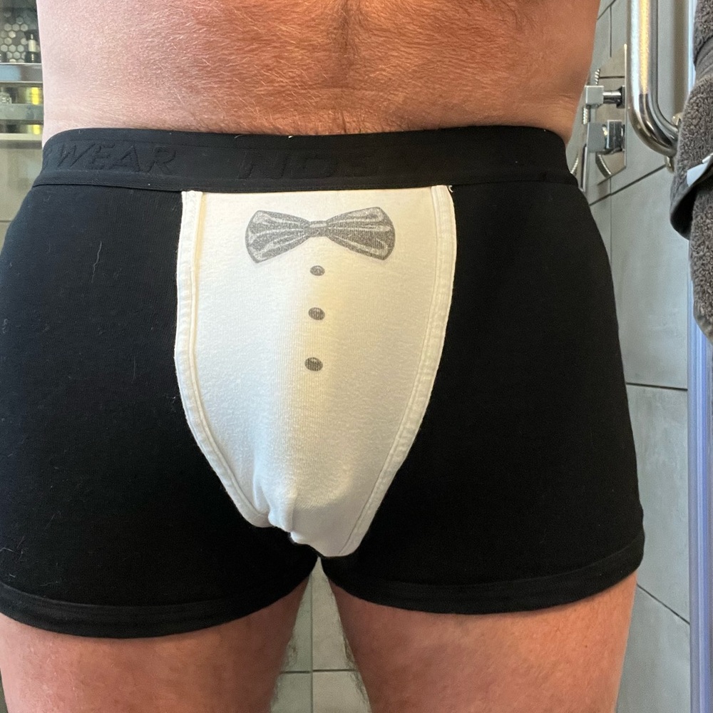 Men’s Medium “TUXEDO” NDS Wear Boxer Briefs Like New Soft Comfortable & FUN!